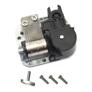 Music Movement for DIY Dollhouse Accessories,Romantic Manual Rotation Big Music Box Suitable for Most Doll House (Castle in The Sky)