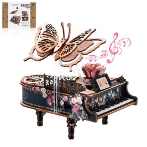 3D Puzzles for Adults, 3D Piano Puzzle Model Kit, Wooden Piano Puzzles for Adults Home Desk Decor DIY Crafts Wooden Music Box Puzzle Gifts for Men Women Hobbies for Holiday Birthday