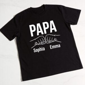 Papa Fist Bump T-Shirt - Front Design