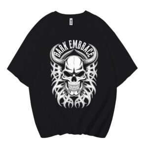 BARK EMBRACE Tribal Skull Graphic Tee