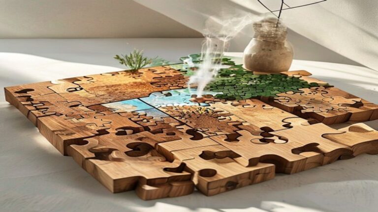 Geothermal Wonders Wooden Jigsaw Puzzle: A Display-Ready Challenge for Puzzle Enthusiasts