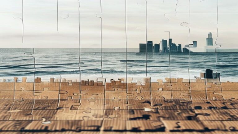 Skyline & Sea Wooden Jigsaw Puzzle: Safe Materials, Calmer Build