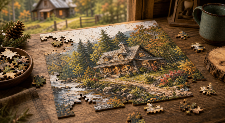Jigsaw puzzle manufacturers: Why wooden puzzles like the Countryside Cottage and Realtree designs stand out