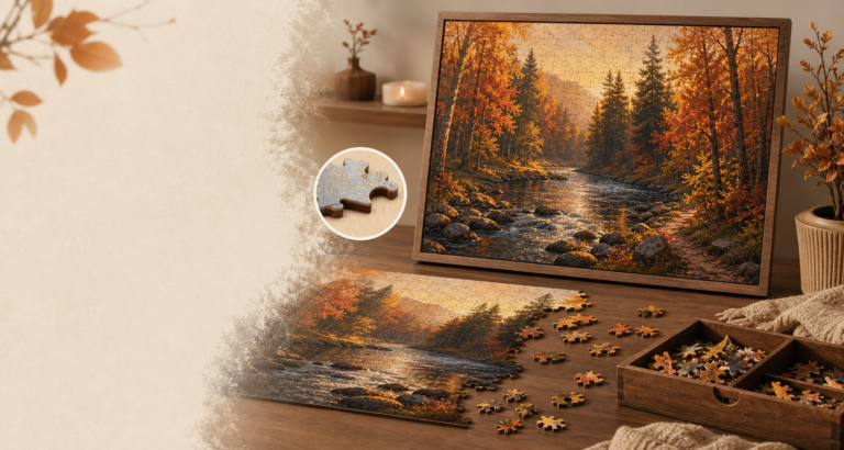 Why Personalized Wood Puzzles for Adults Offer Better Durability and Display — Autumn Forest River 1000-Piece Puzzle Insights