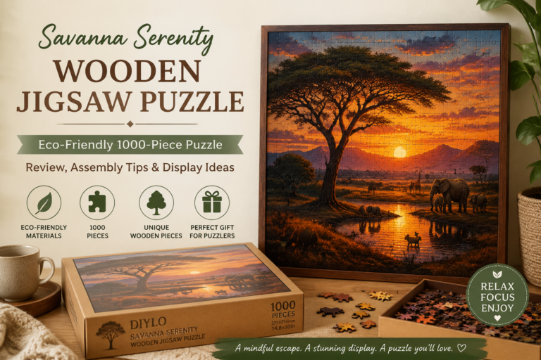 Savanna Serenity Wooden Jigsaw Puzzle: Eco-Friendly 1000-Piece Puzzle Review, Assembly Tips & Display Ideas