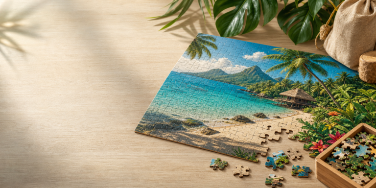 Tropical Paradise Wooden Puzzle Set: Benefits, Eco-Friendly Materials and Assembly Tips for Custom Jigsaw Puzzles