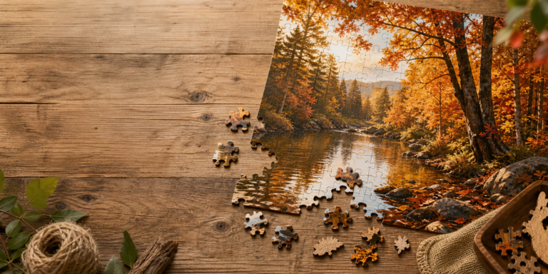 Autumn Forest River Wooden Jigsaw Puzzle: Eco-Friendly Features, Build Tips, and Display Ideas