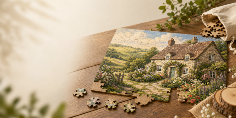 How the Countryside Cottage Wooden Jigsaw Puzzle Makes Pictures as Puzzles: Assembly Tips, Eco Materials, and Display Ideas
