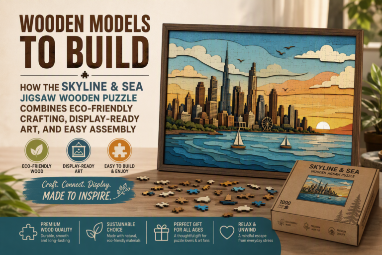Wooden Models to Build: How the Skyline & Sea Jigsaw Wooden Puzzle Combines Eco-Friendly Crafting, Display-Ready Art, and Easy Assembly